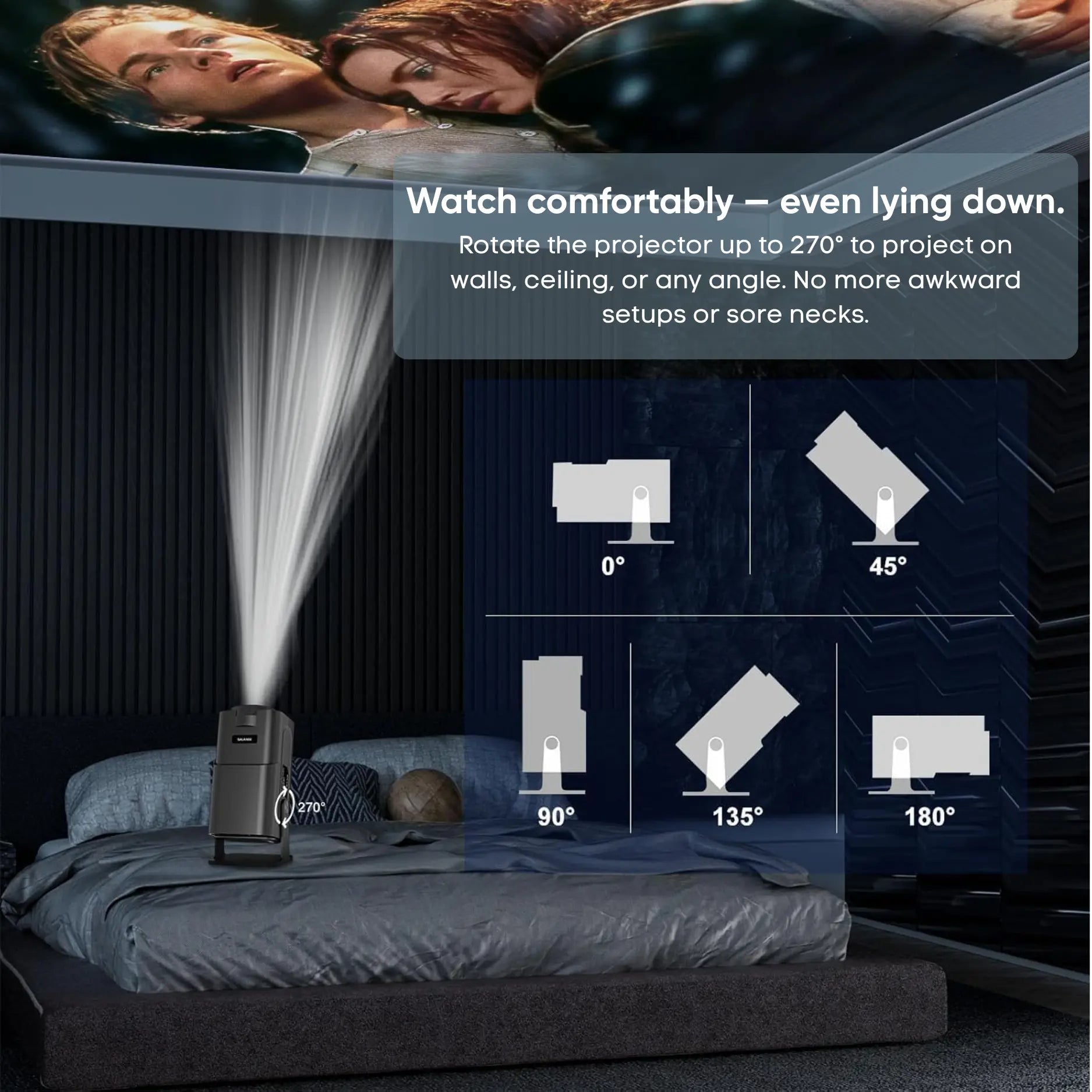 Zoomly® Pro MAX – Home Theater Projector