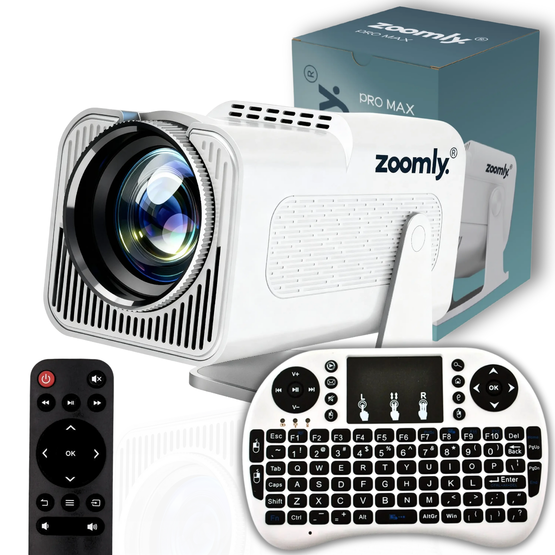 Zoomly® Pro MAX – Home Theater Projector