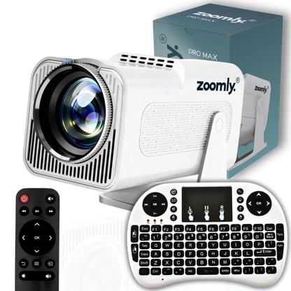 Zoomly® Pro MAX 4K Home Theater Projector