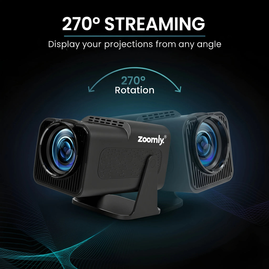 Zoomly® Pro MAX – Home Theater Projector