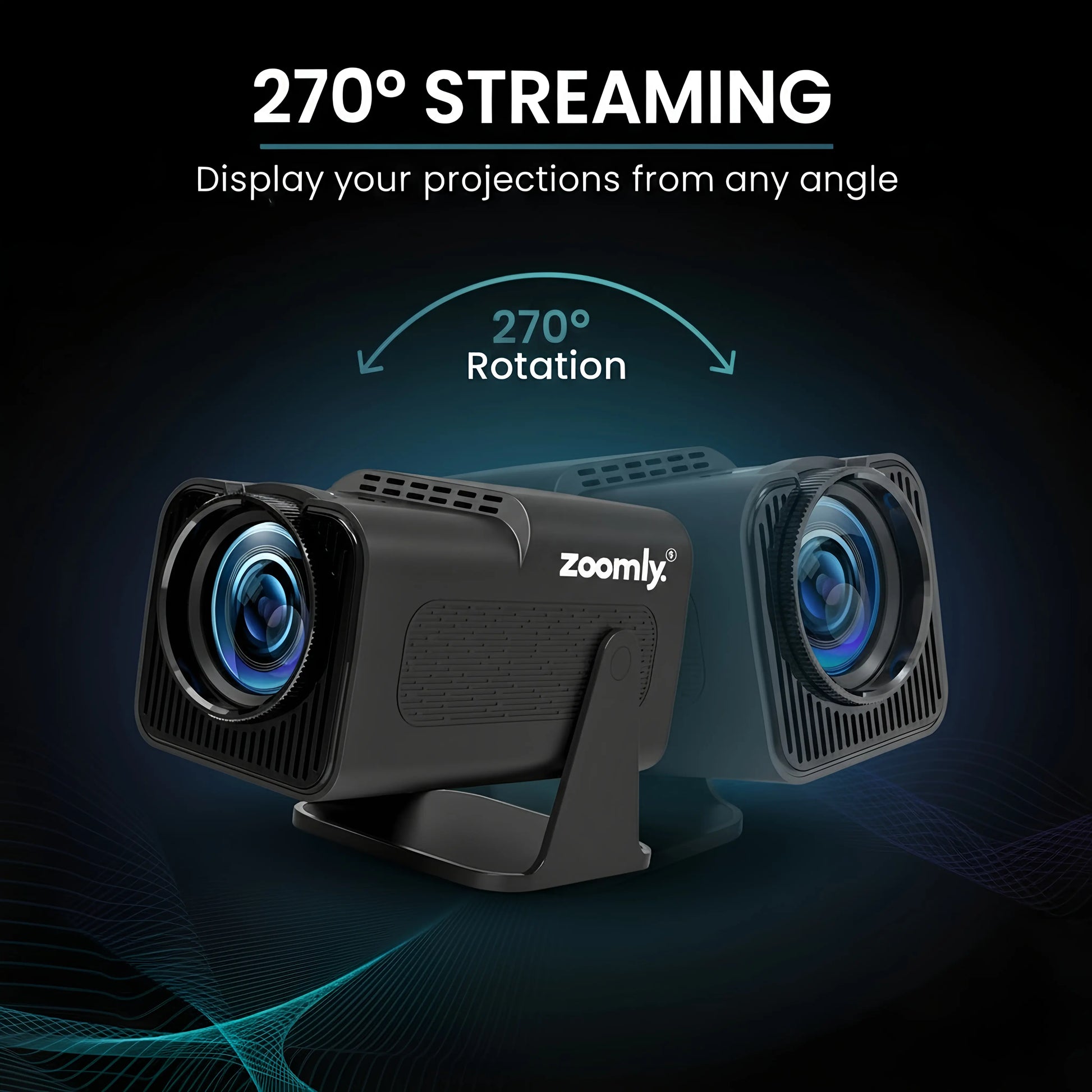Zoomly® Pro MAX – Home Theater Projector