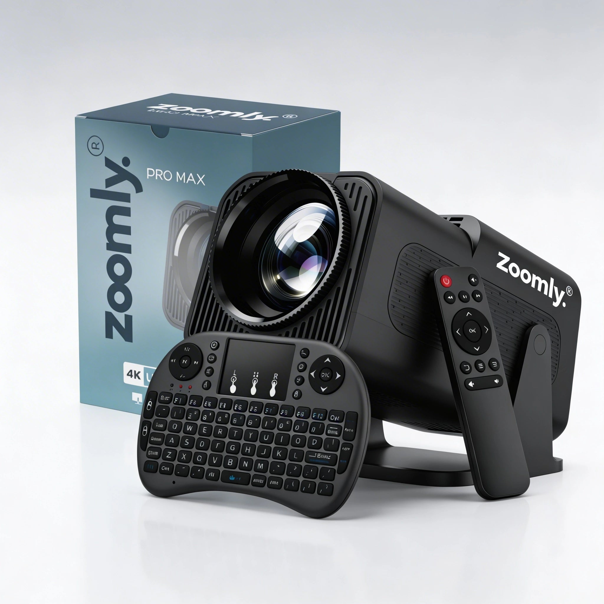 Zoomly® Pro MAX 4K Smart Projector