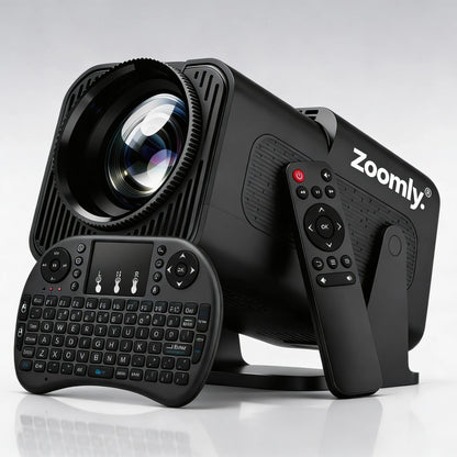 Zoomly® Pro MAX 4K Home Theater Projector