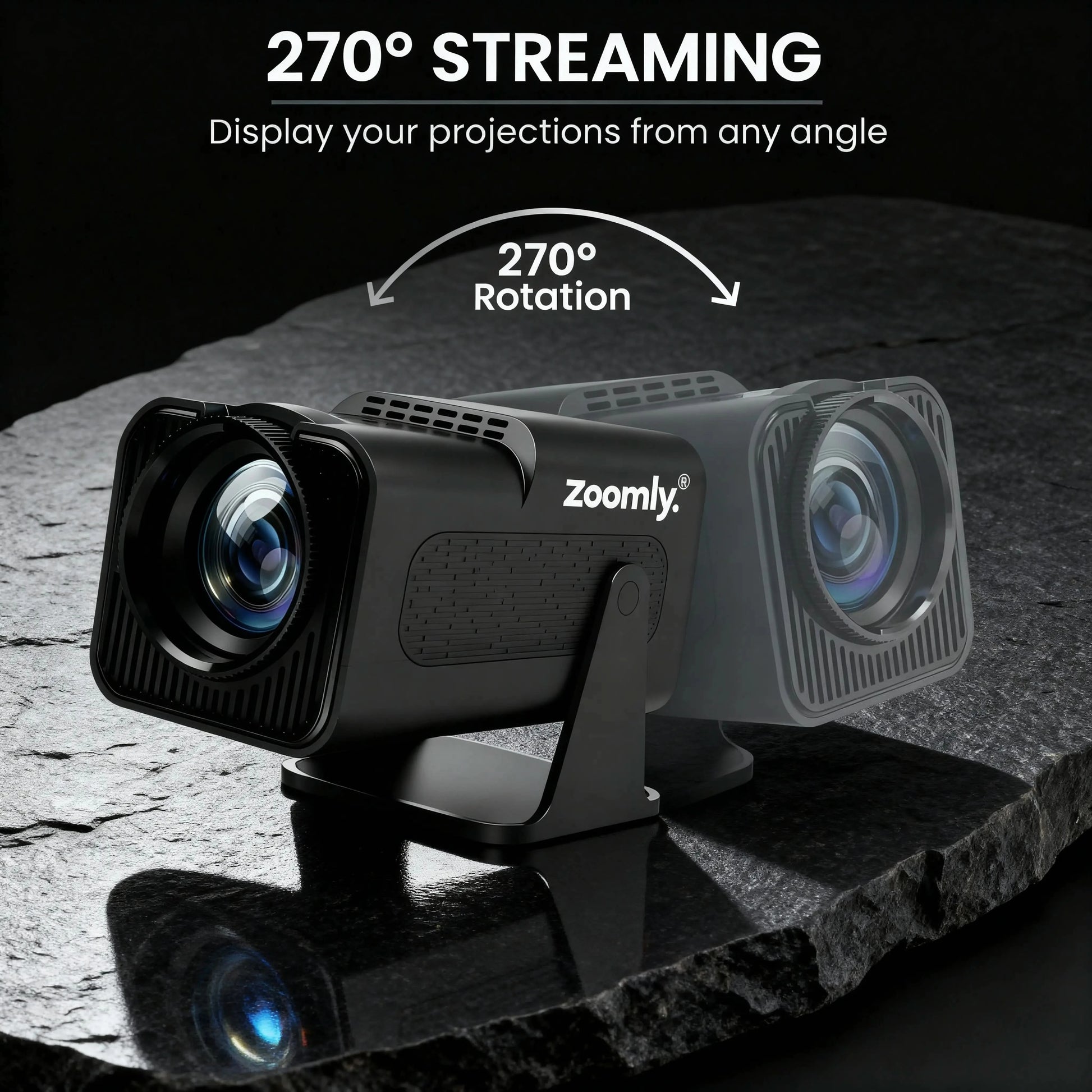 Zoomly® Pro MAX – Home Theater Projector