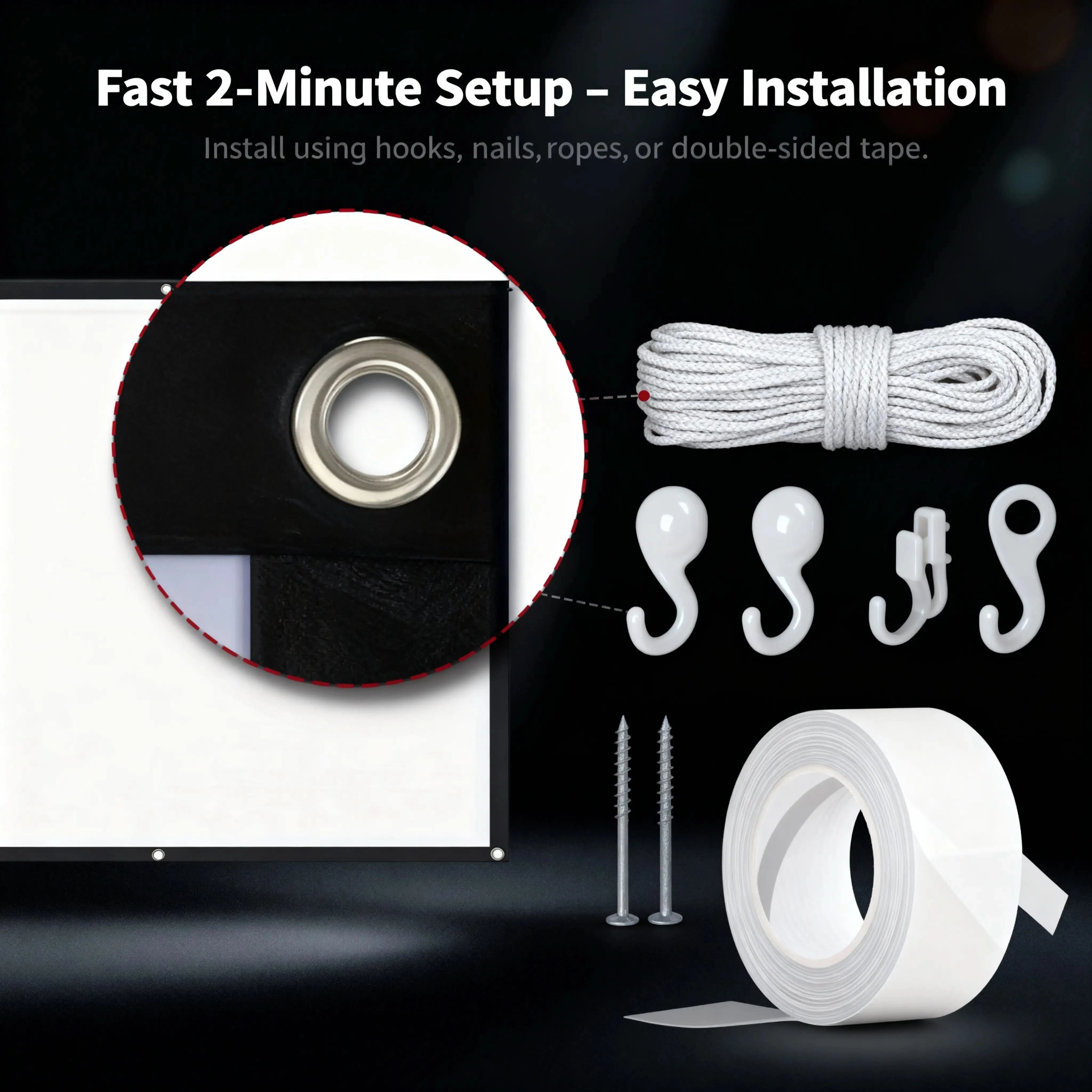 Portable Projection Screen 150"