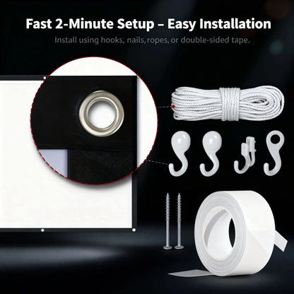 Portable Projection Screen 150"