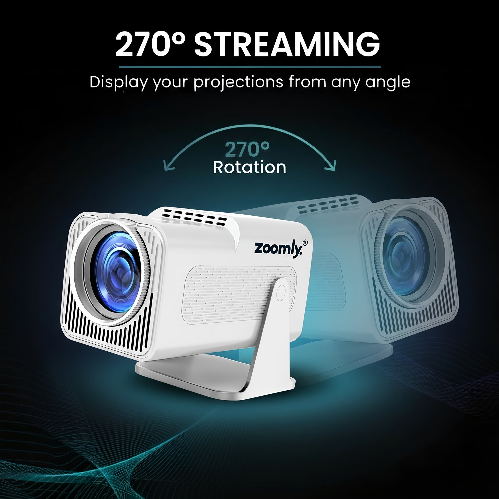 Zoomly® Pro MAX – Home Theater Projector
