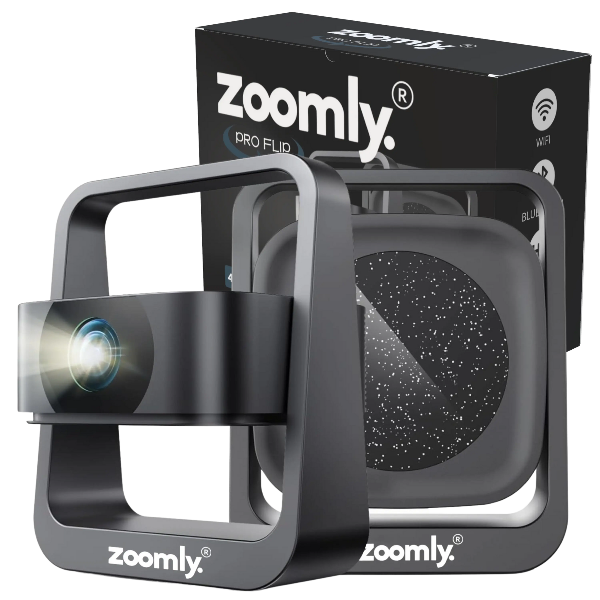 Zoomly Pro Flip - Premium Theater Projector - Zoomly