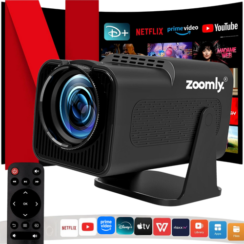 Zoomly® Pro MAX – Home Theater Projector - Zoomly