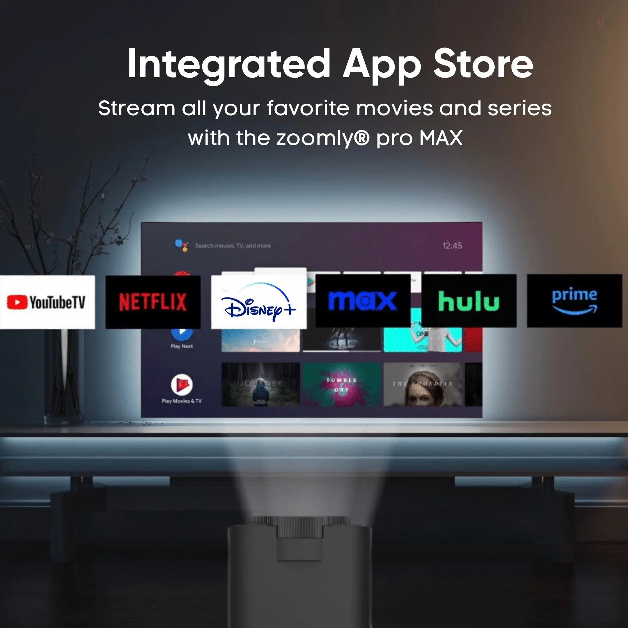 Zoomly® Pro MAX – Home Theater Projector - Zoomly