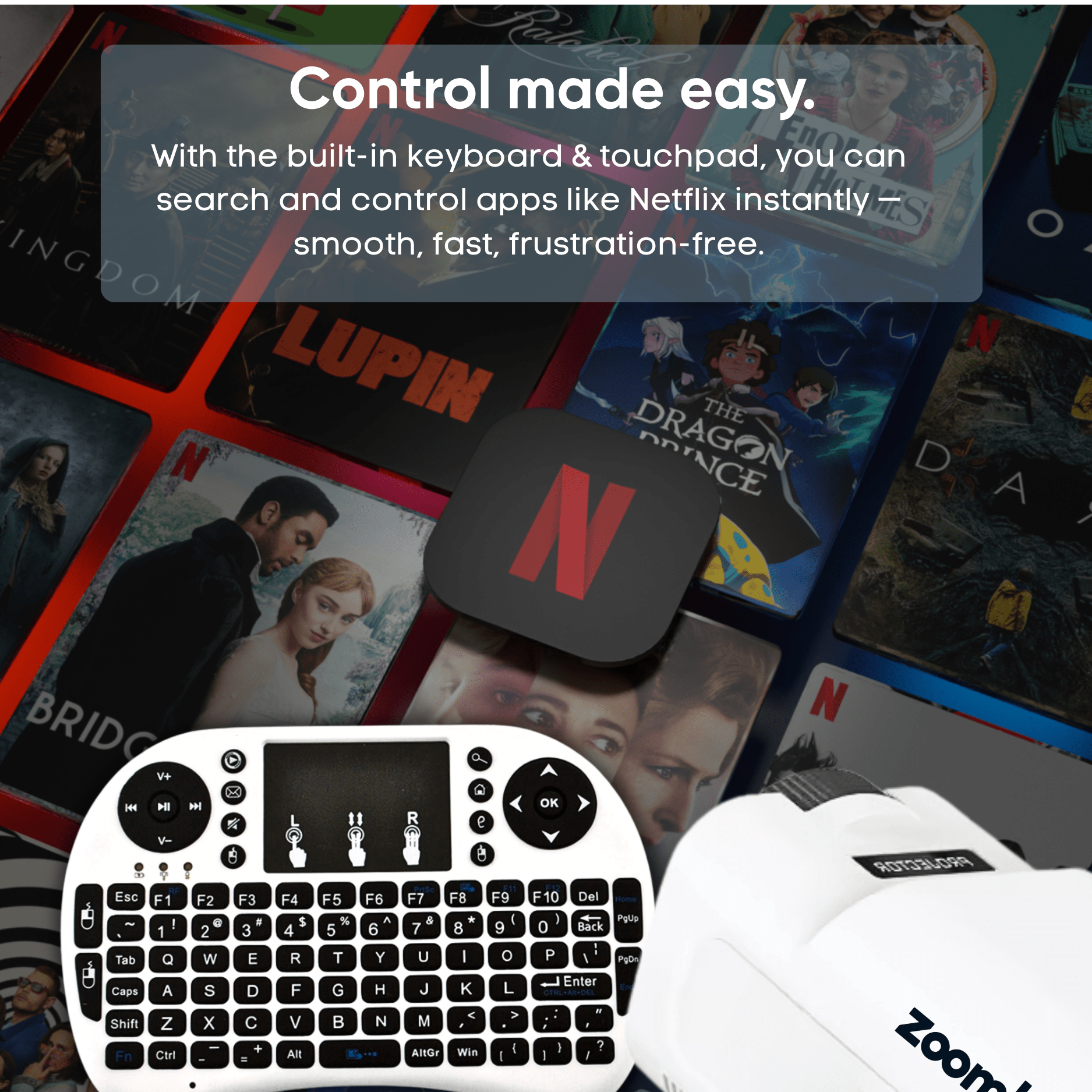 Zoomly® Pro MAX – Home Theater Projector - Zoomly